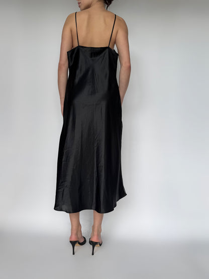 Alexandra Nicole Black Slip Dress - L