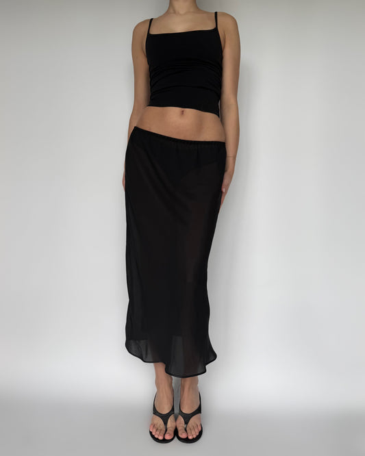 Vtg FAR WEST Sheer Midi - OS