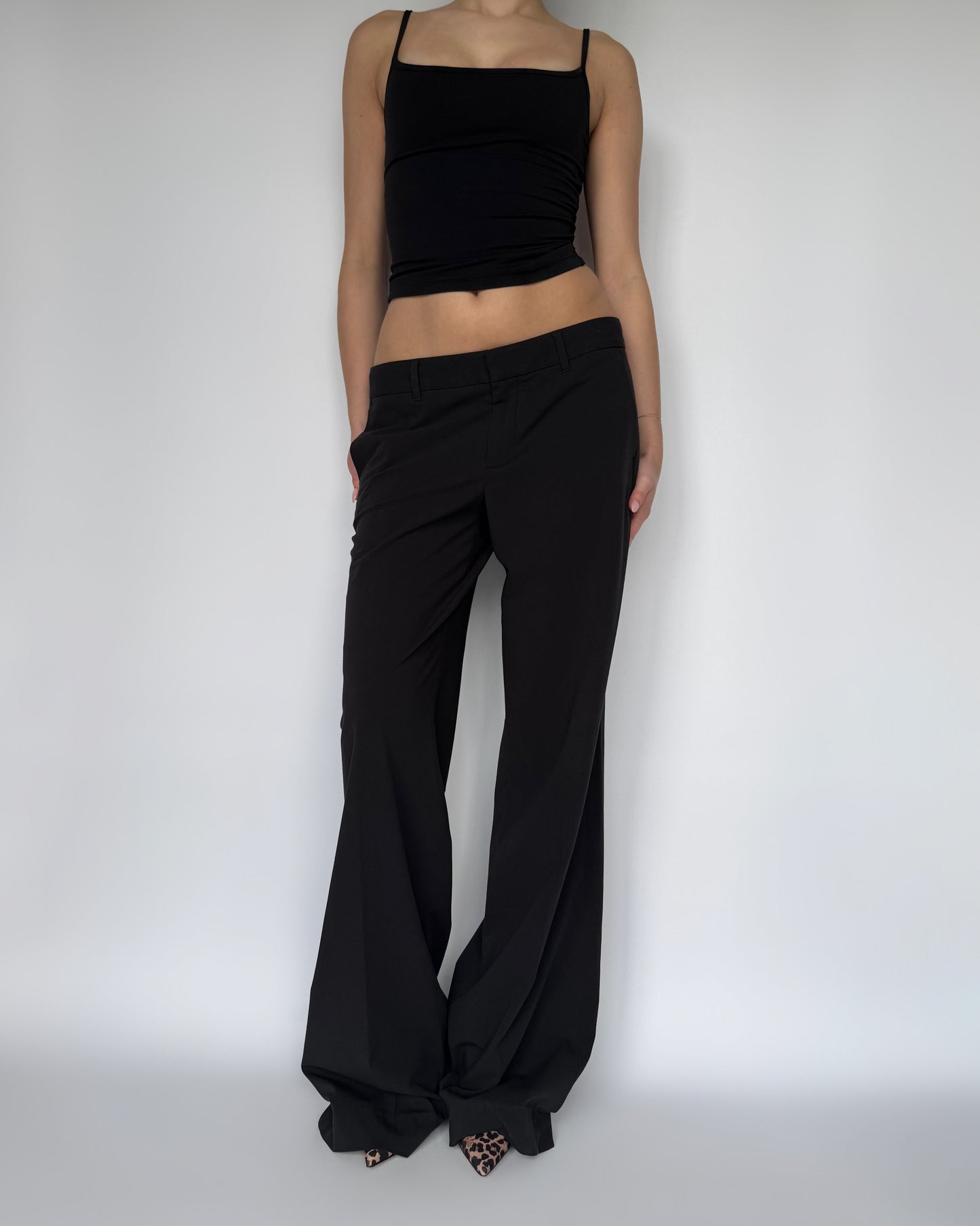 Vtg Tall Baggy Trousers - S