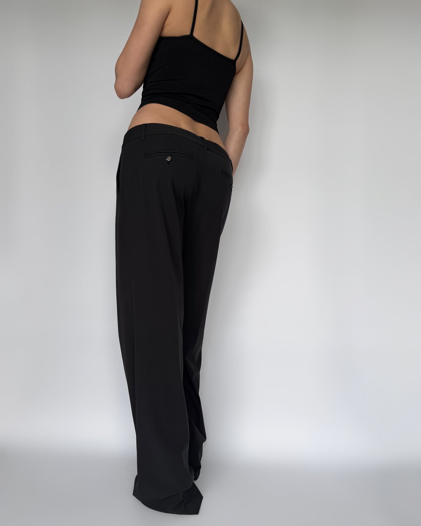 Vtg Tall Baggy Trousers - S