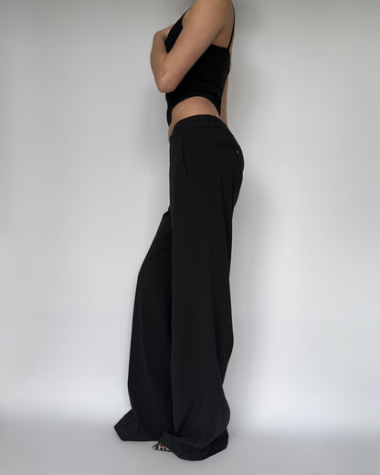 Vtg Tall Baggy Trousers - S