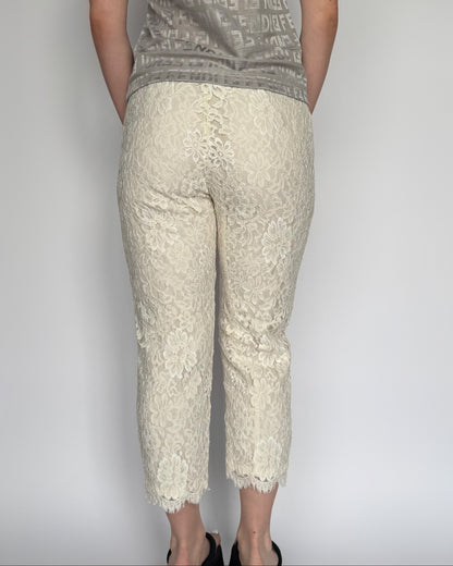 Vtg Lace Capris - S