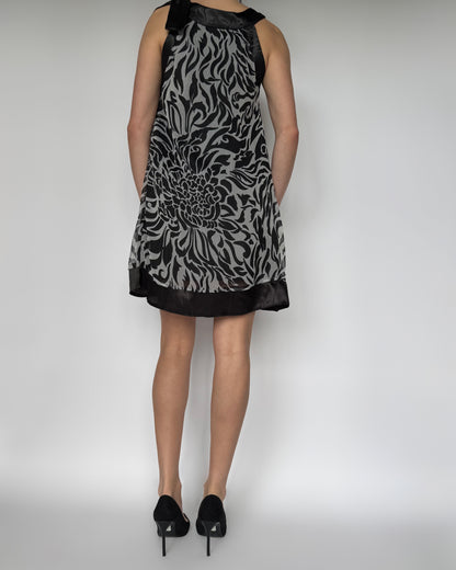 She's Cool Zebra Halter Dress - M
