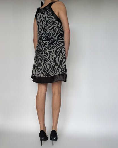 She's Cool Zebra Halter Dress - M
